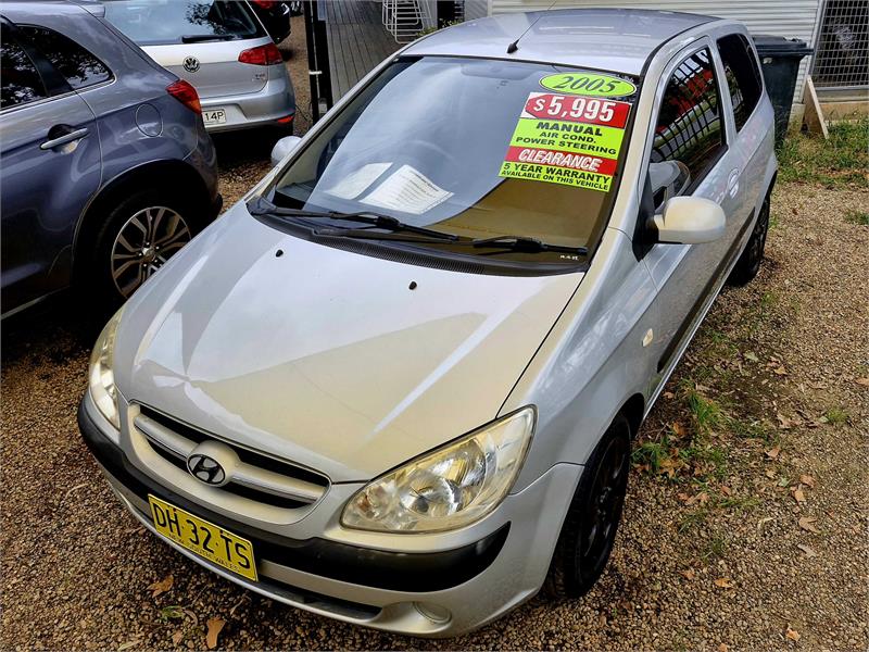 2005 HYUNDAI GETZ TB UPGRADE 1.4 5 SP MANUAL 3D HATCHBACK