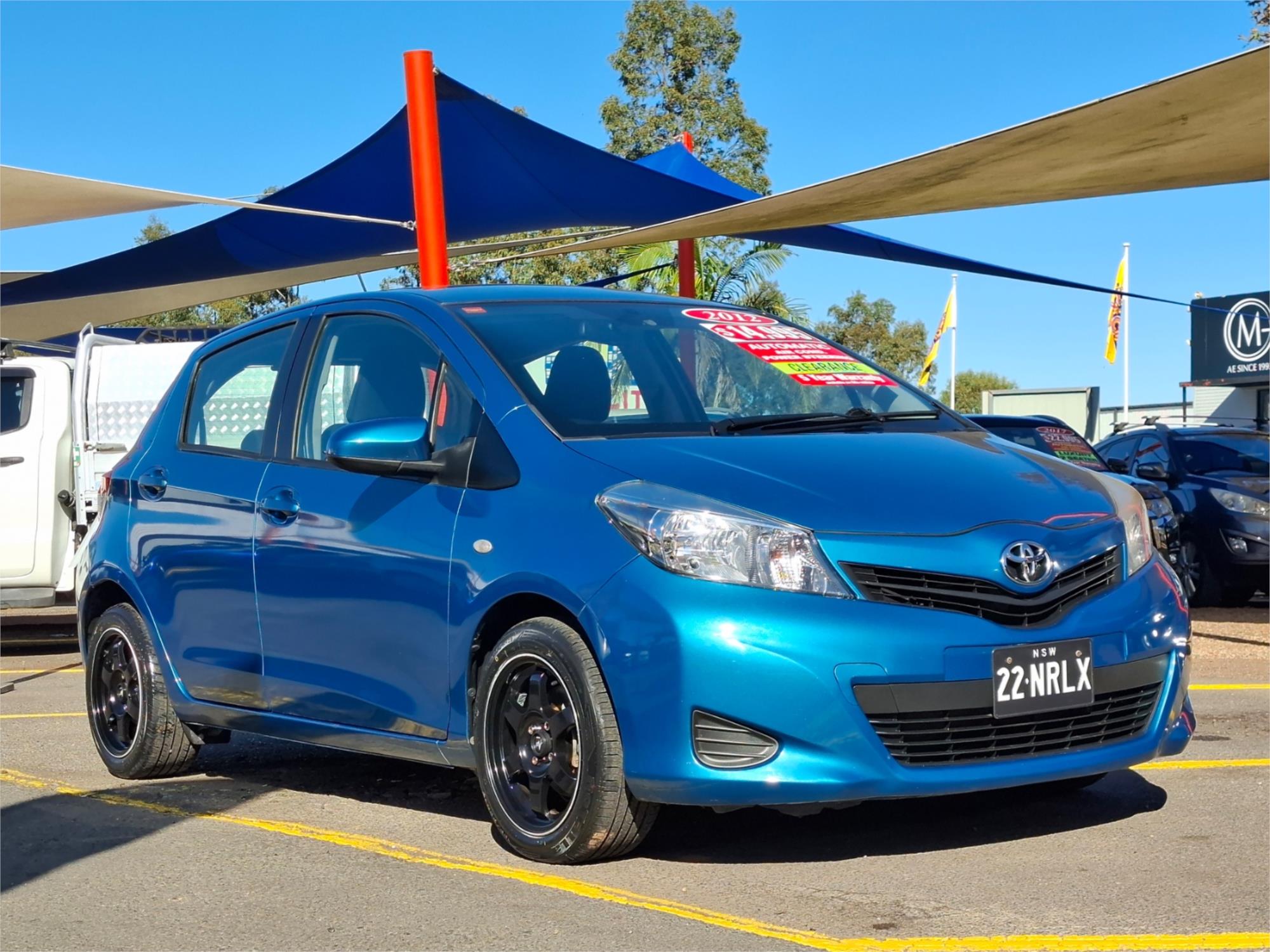 2012 TOYOTA YARIS NCP130R YR 4 SP AUTOMATIC 3D HATCHBACK