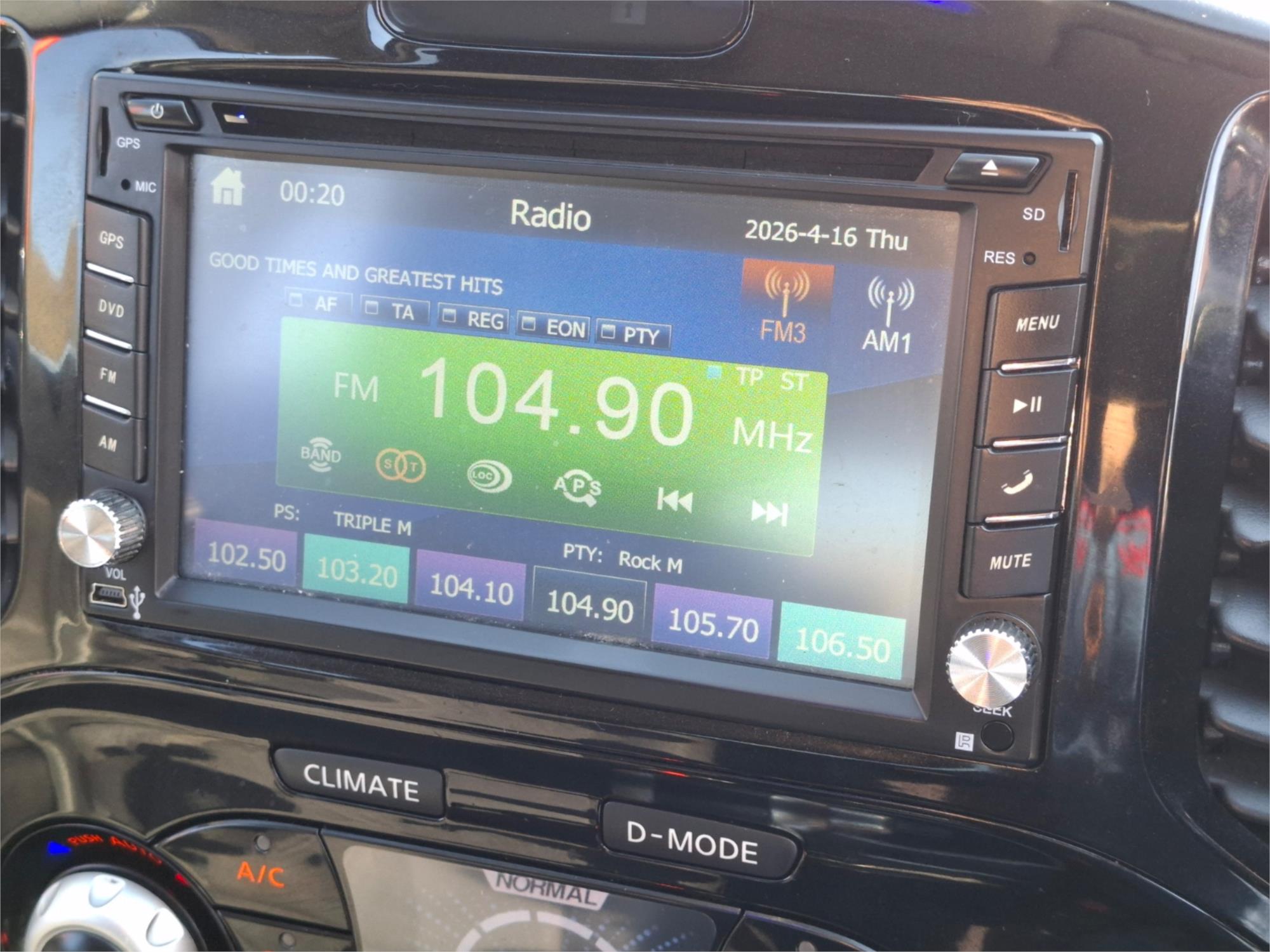 2013 NISSAN JUKE F15 ST (FWD) CONTINUOUS VARIABLE 4D WAGON