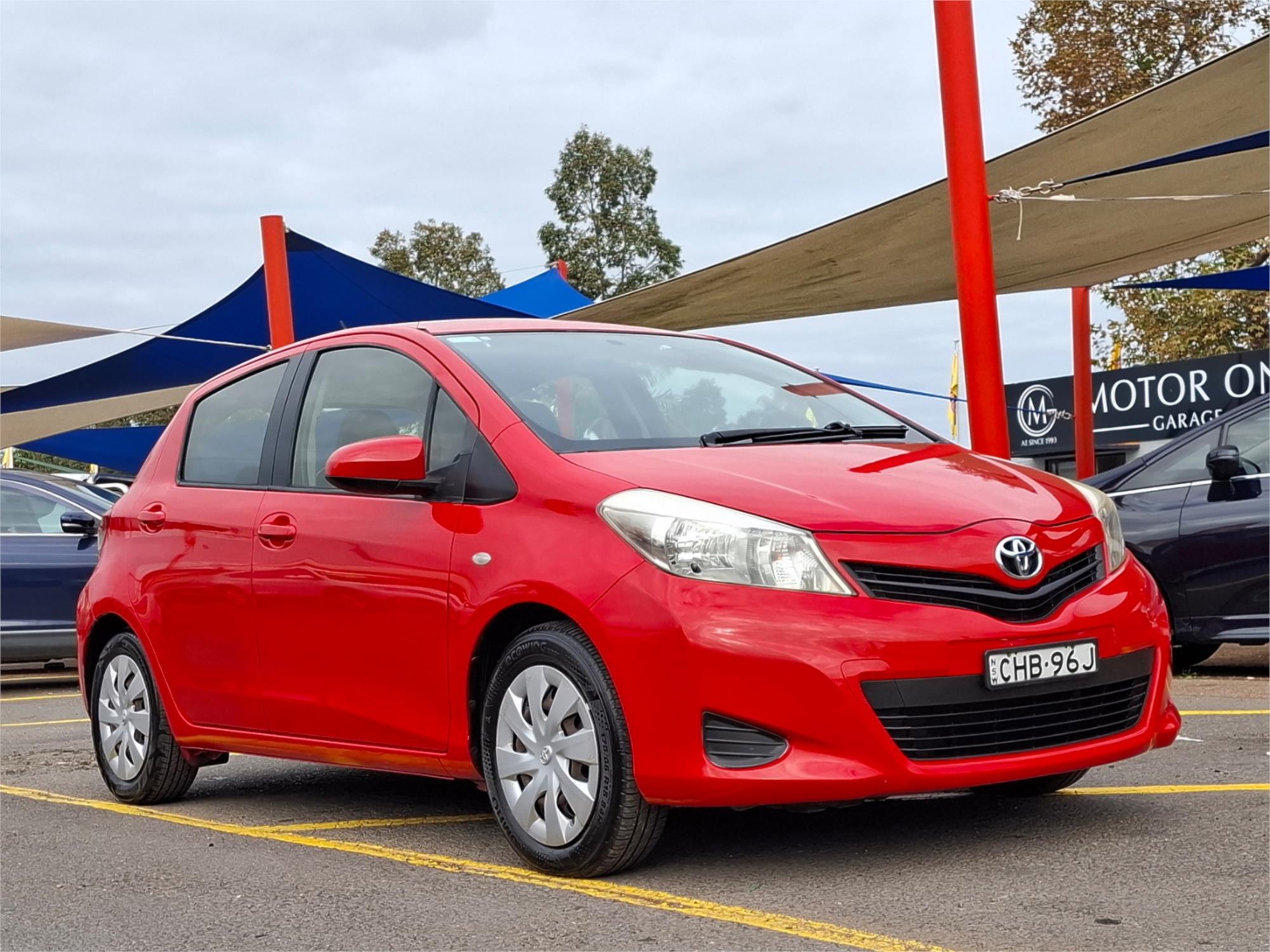 2012 TOYOTA YARIS NCP131R YRS 4 SP AUTOMATIC 3D HATCHBACK