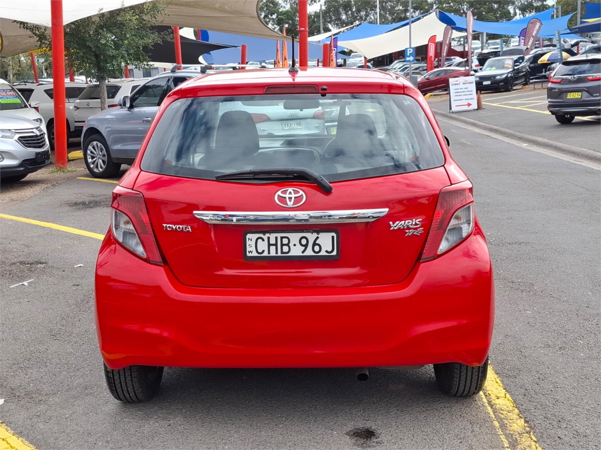 2012 TOYOTA YARIS NCP131R YRS 4 SP AUTOMATIC 3D HATCHBACK