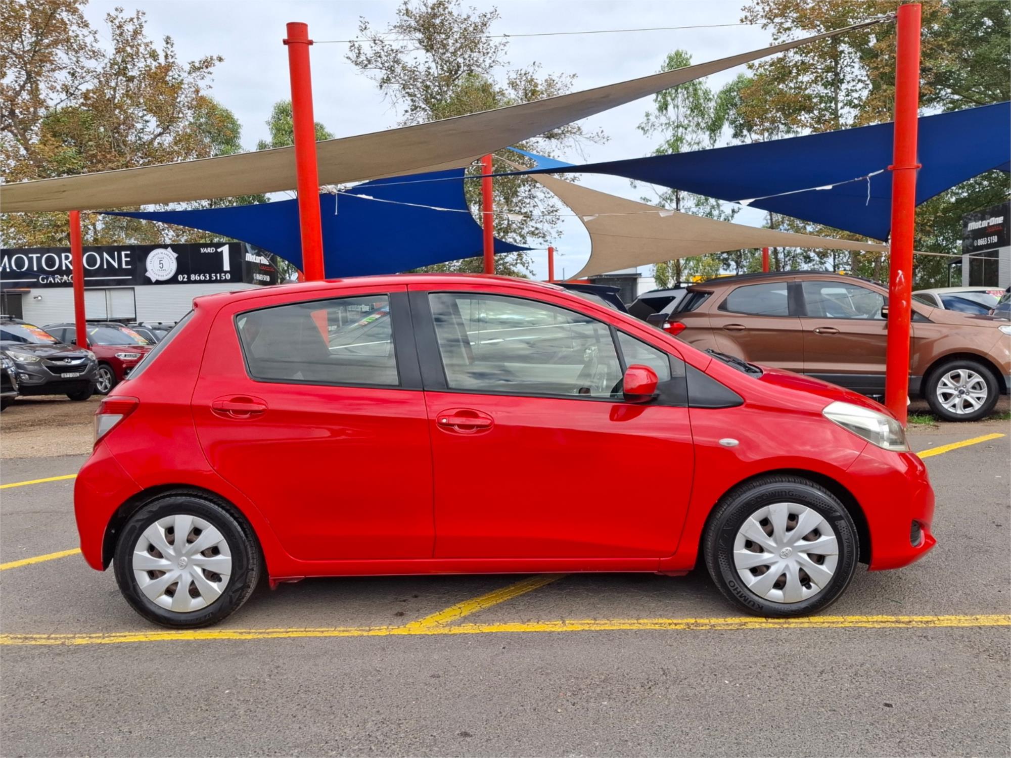2012 TOYOTA YARIS NCP131R YRS 4 SP AUTOMATIC 3D HATCHBACK