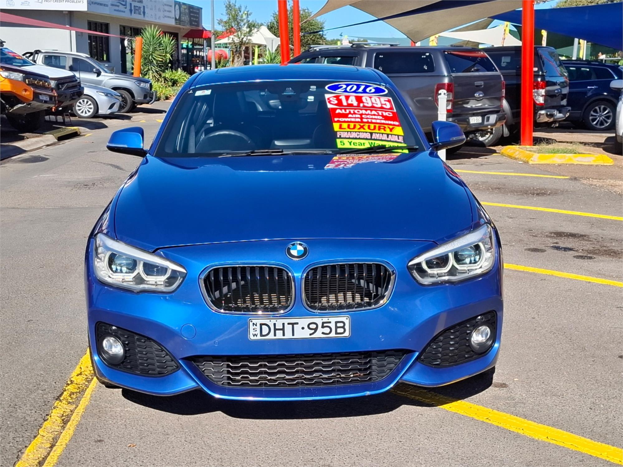 2016 BMW 1 F20 LCI 25i SPORT LINE 6 SP MANUAL 5D HATCHBACK