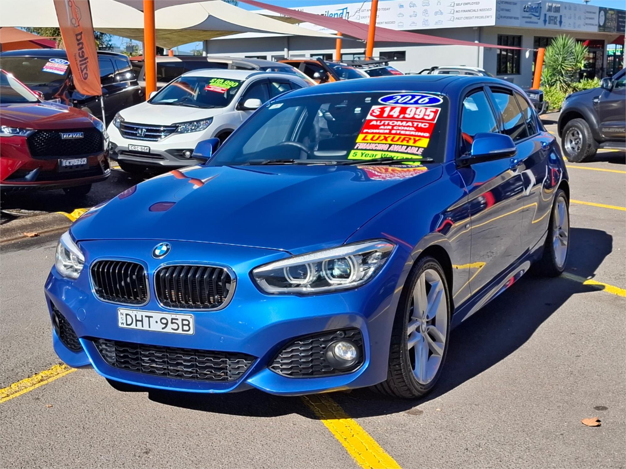 2016 BMW 1 F20 LCI 25i SPORT LINE 6 SP MANUAL 5D HATCHBACK