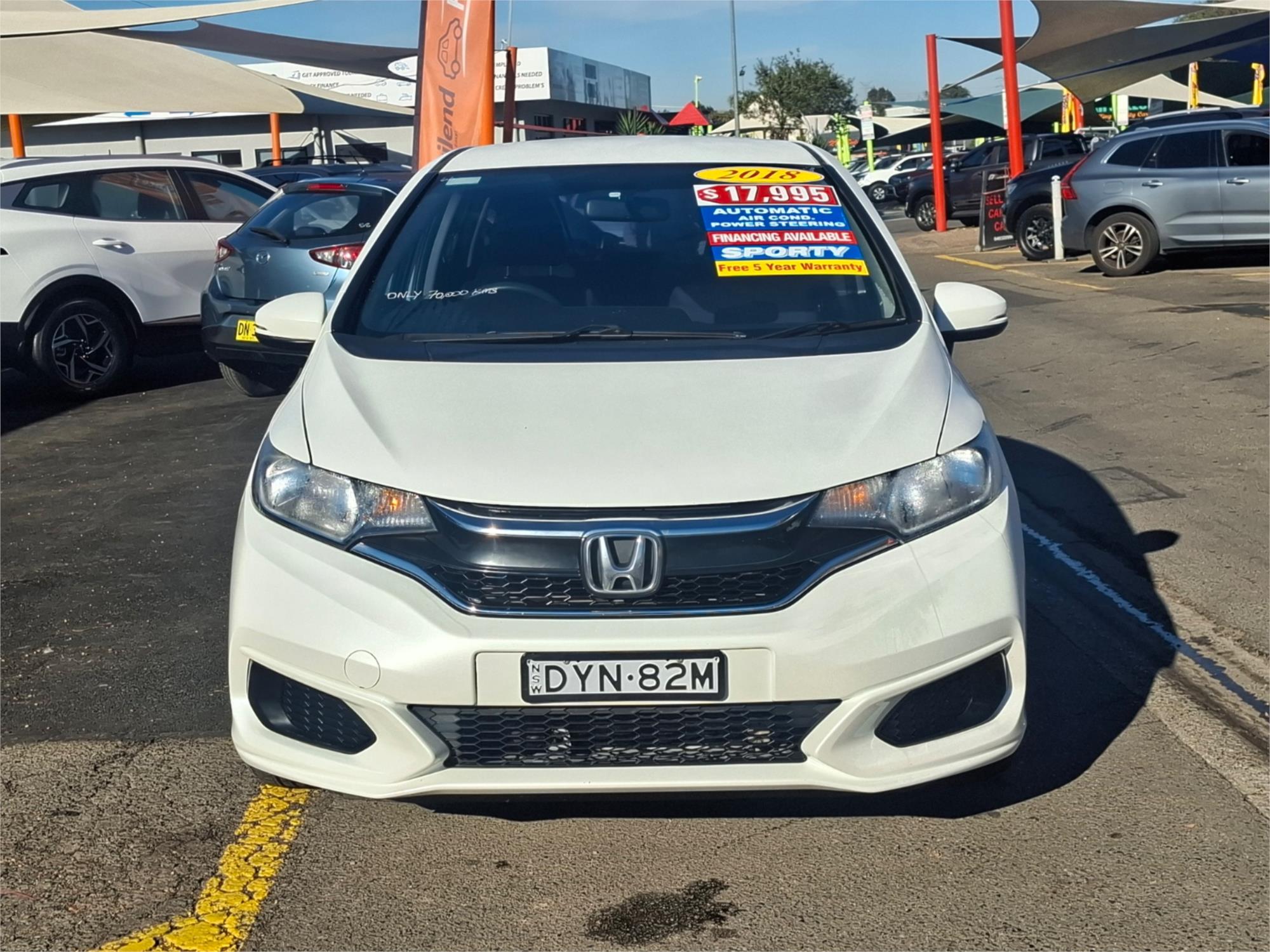 2018 HONDA JAZZ GK MY18 VTi CONTINUOUS VARIABLE 5D HATCHBACK