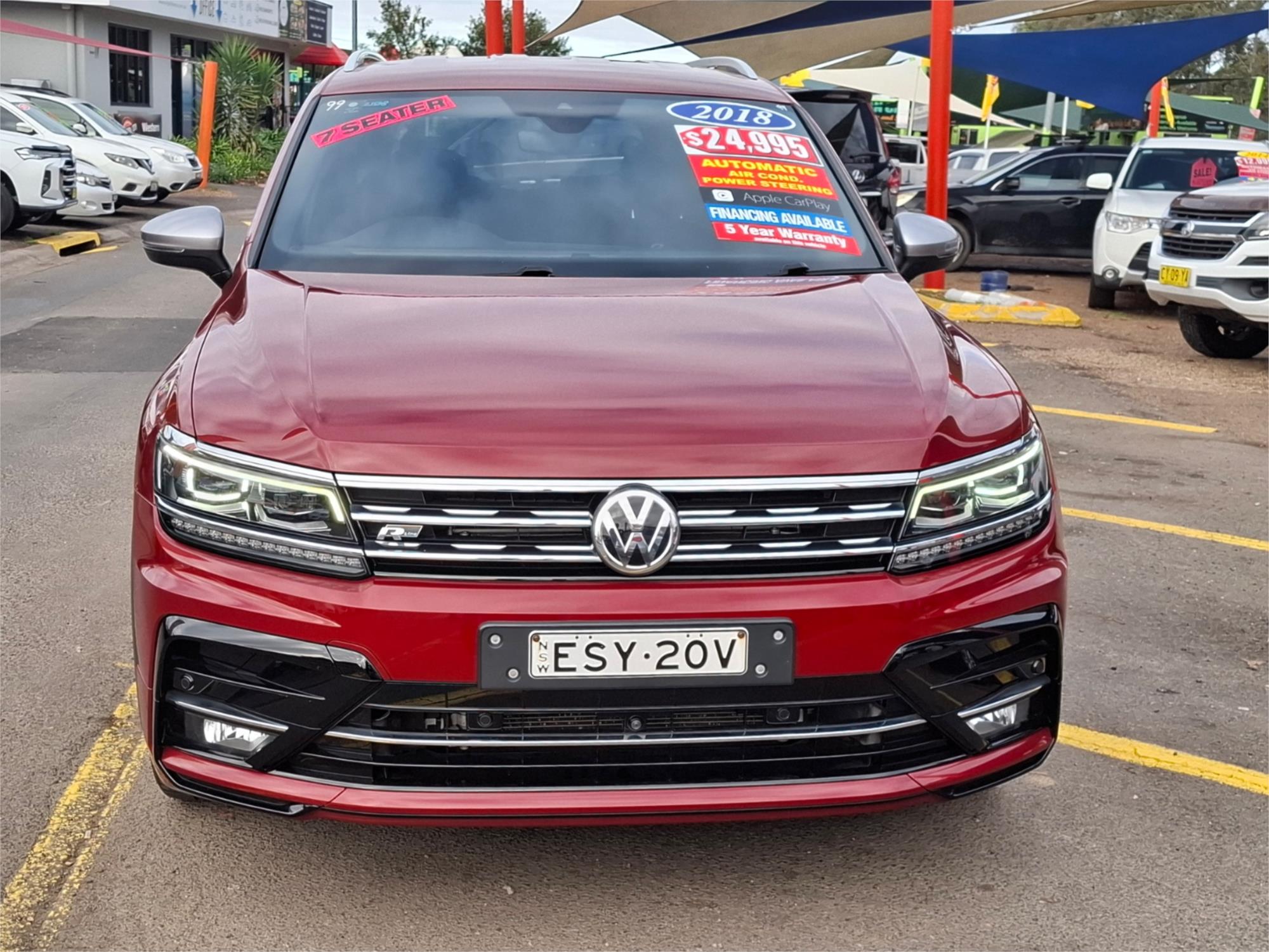 2018 VOLKSWAGEN TIGUAN 5NA MY18 162 TSI HIGHLINE 7 SP AUTO DIRECT SHIFT 4D WAGON