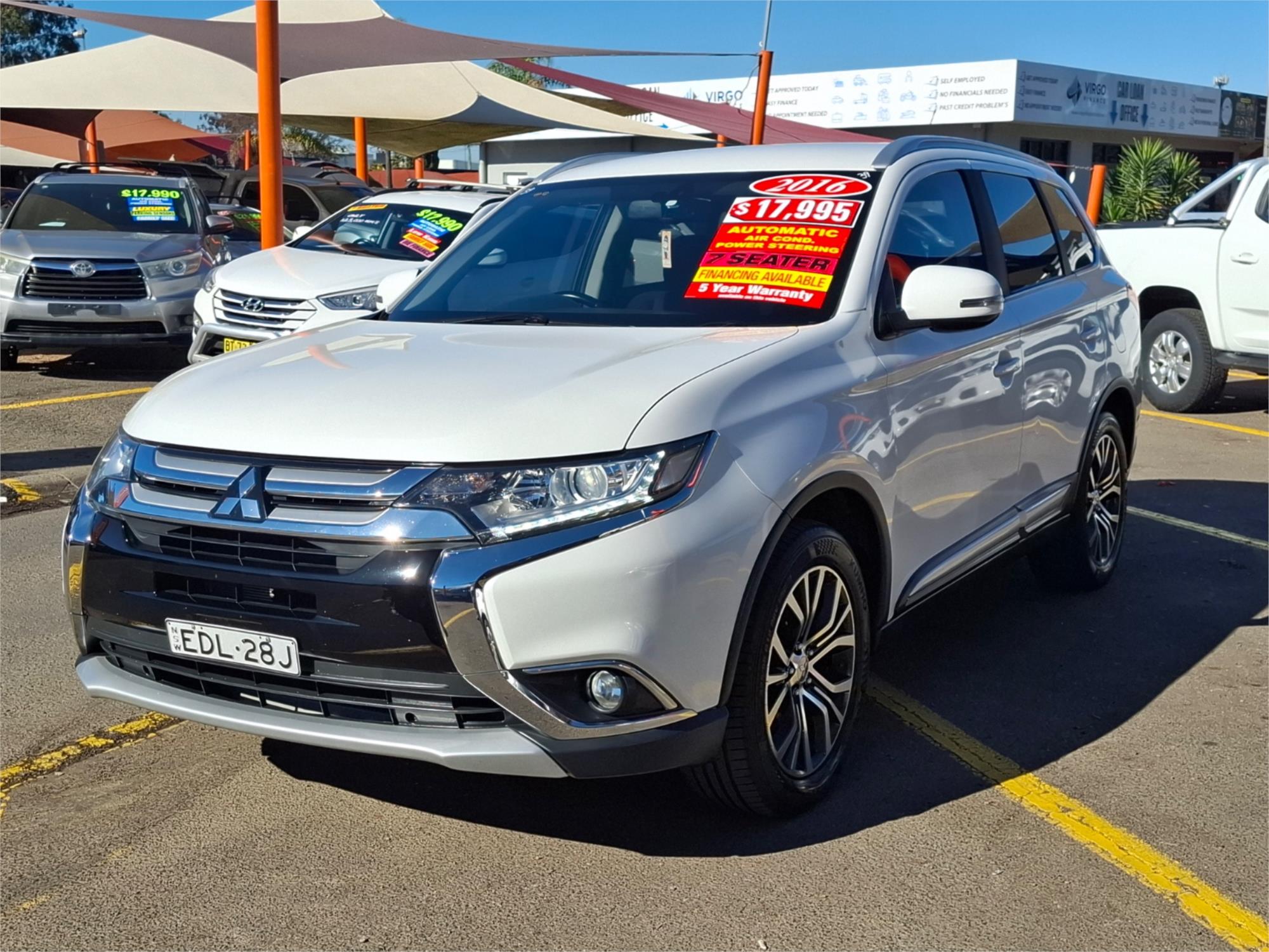 2016 MITSUBISHI OUTLANDER ZK MY16 XLS (4x4) CONTINUOUS VARIABLE 4D WAGON