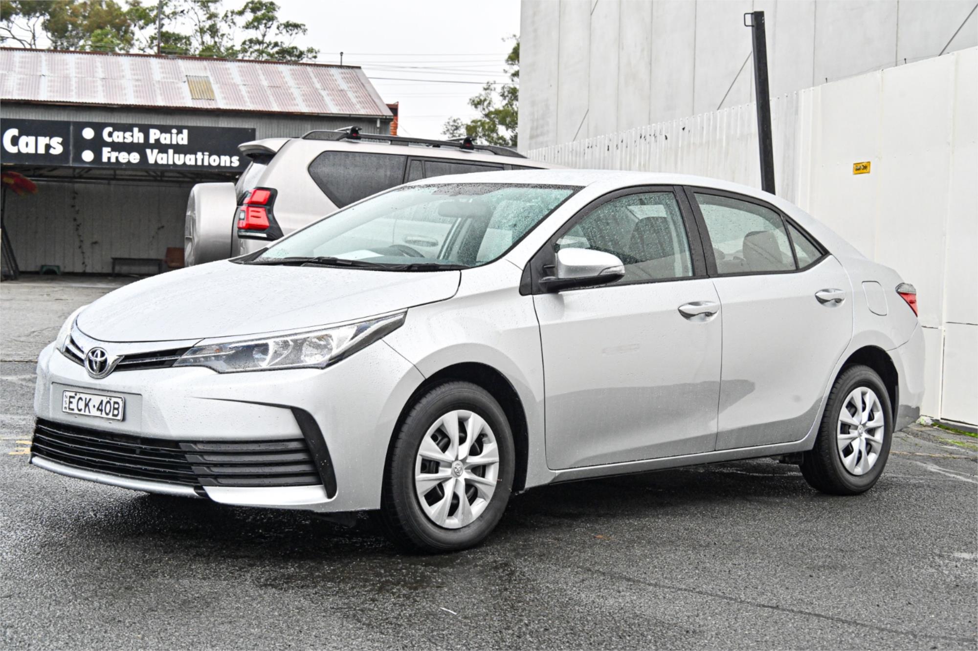 2017 TOYOTA COROLLA ZRE172R ASCENT CVT AUTO 7 SP SEQUENTIAL 4D SEDAN