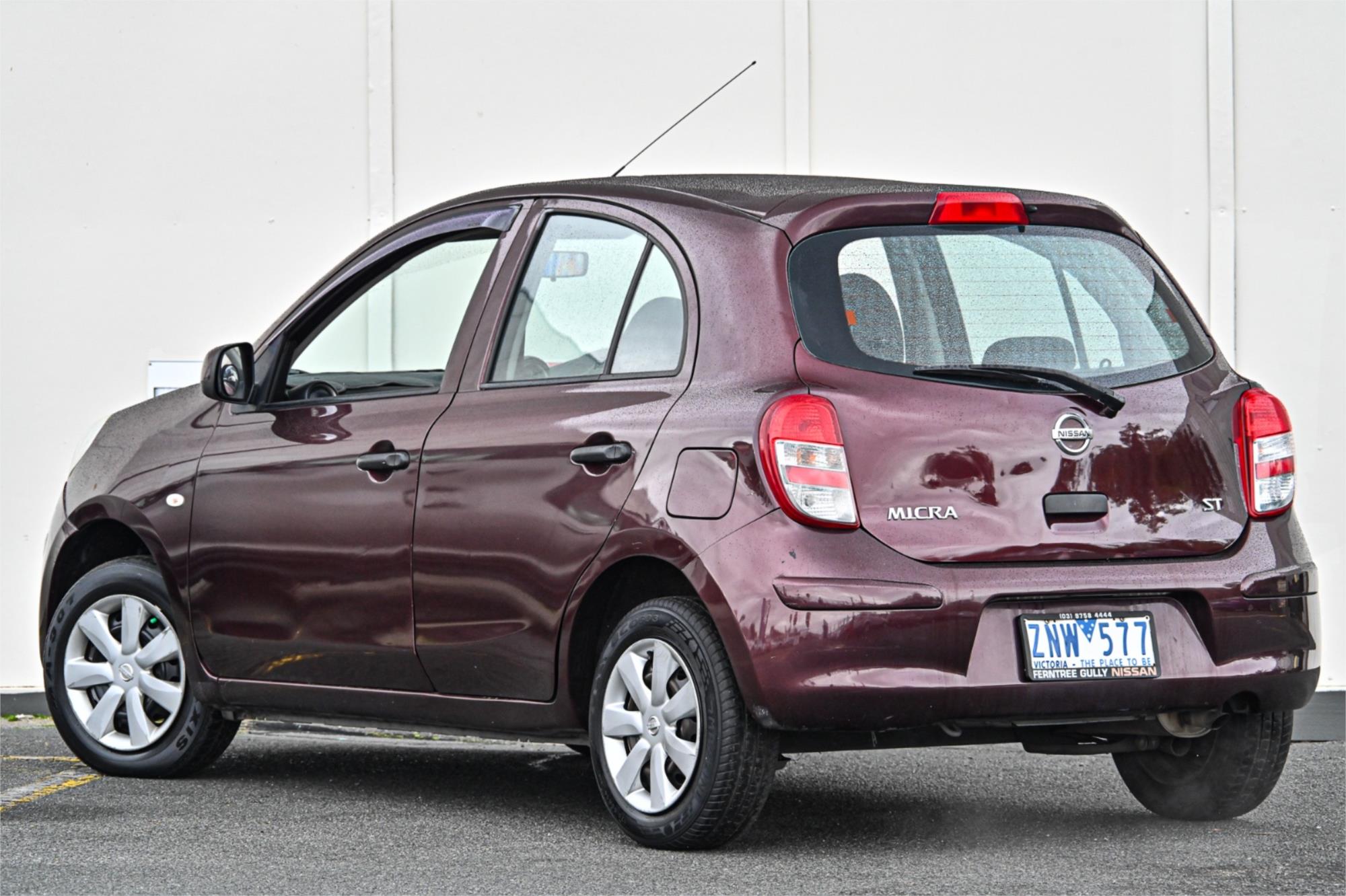 2012 NISSAN MICRA K13 ST 4 SP AUTOMATIC 5D HATCHBACK