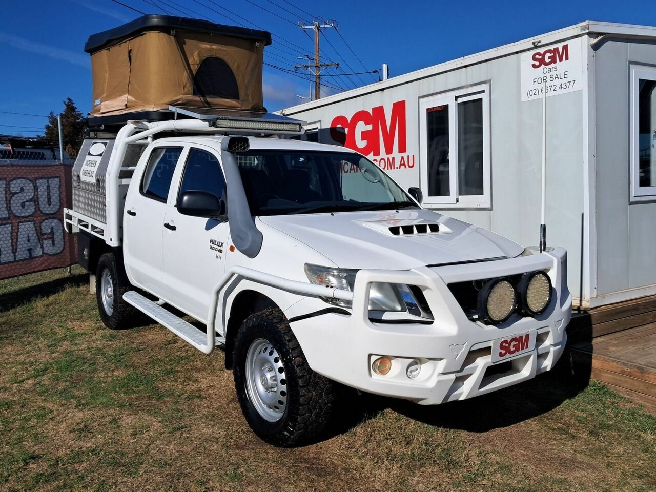 2014 TOYOTA HILUX KUN26R MY14 SR (4x4) 5 SP AUTOMATIC DOUBLE C/CHAS