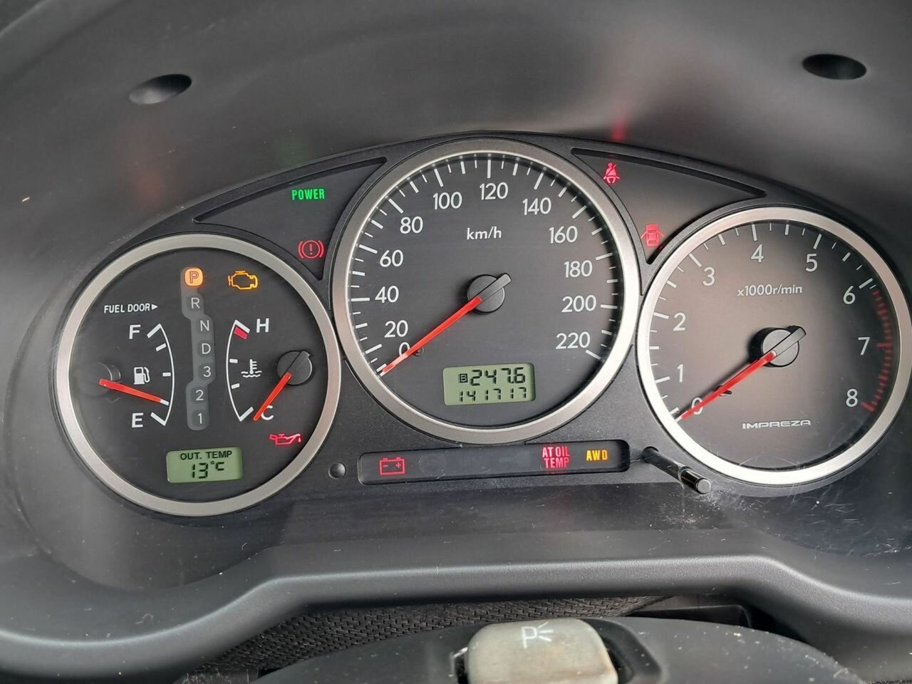 2005 SUBARU IMPREZA MY05 RS (AWD) 4 SP AUTOMATIC 5D HATCHBACK