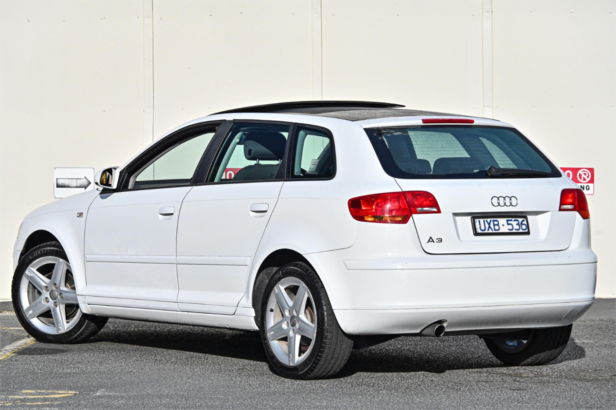 2007 AUDI A3 8P SPORTBACK 1.6 ATTRACTION 6 SP AUTOMATIC TIPTRONIC 5D HATCHBACK