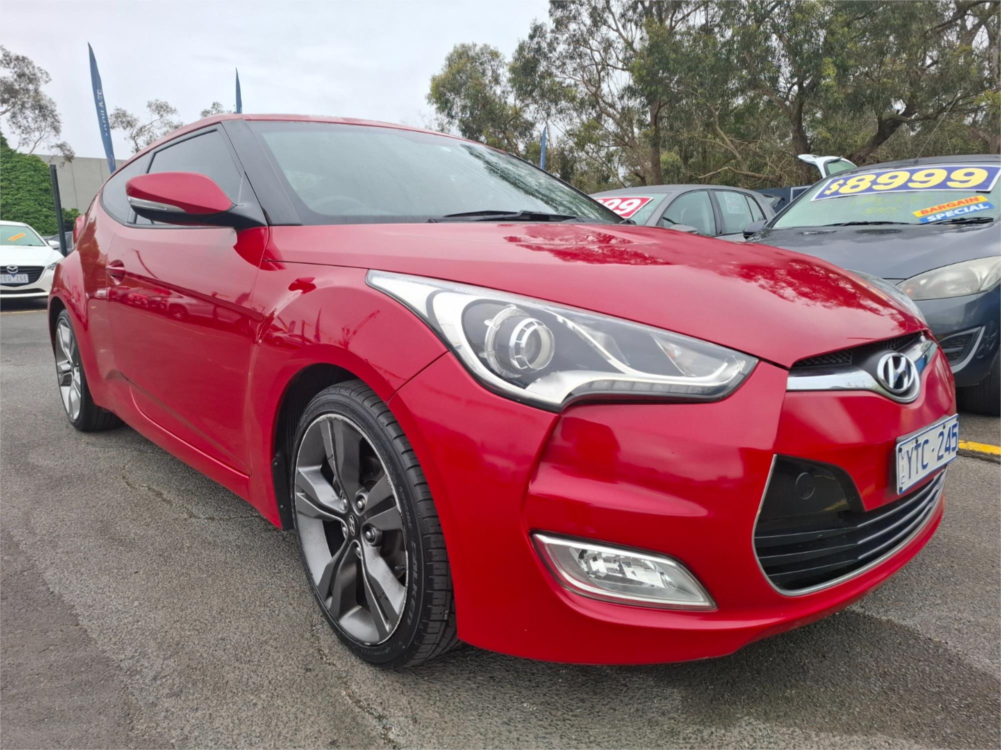 2012 HYUNDAI VELOSTER FS + 6 SP AUTO DUAL CLUTCH 3D COUPE