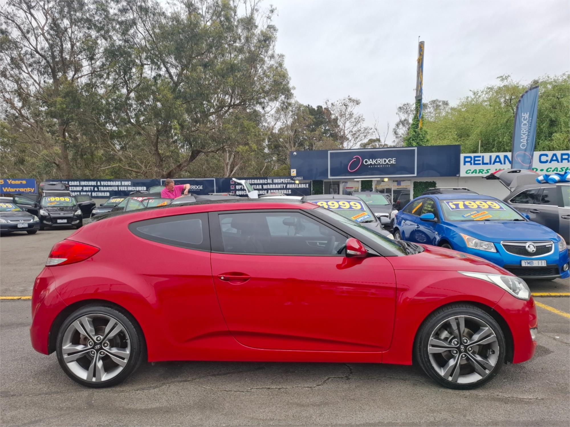 2012 HYUNDAI VELOSTER FS + 6 SP AUTO DUAL CLUTCH 3D COUPE