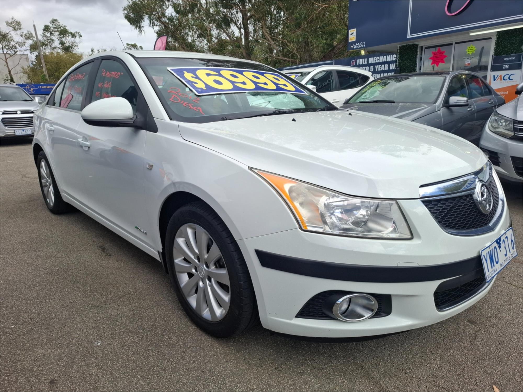 2012 HOLDEN CRUZE JH MY13 CDX 6 SP AUTOMATIC 4D SEDAN