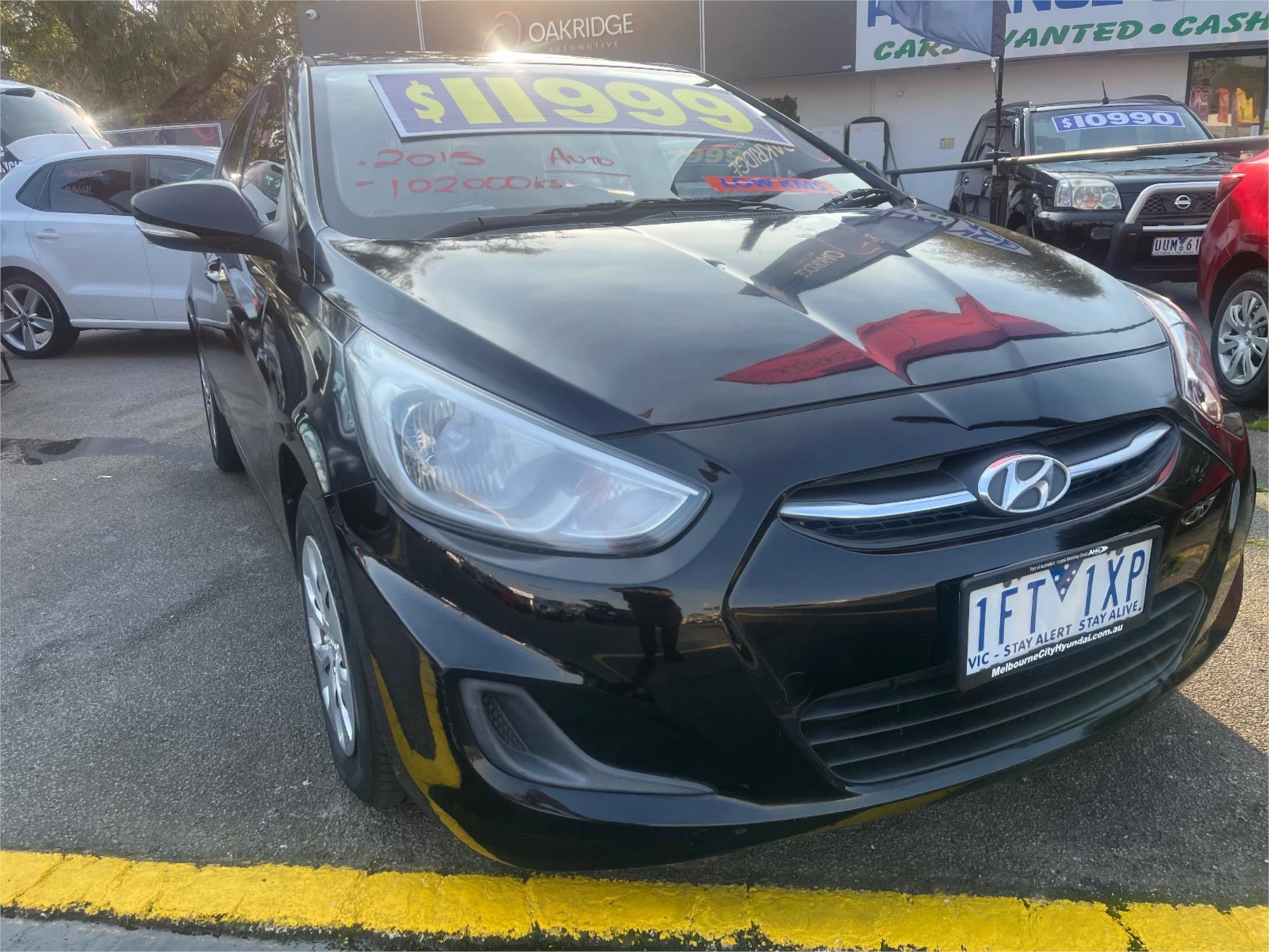 2015 HYUNDAI ACCENT RB3 MY16 ACTIVE CVT AUTO 6 SPEED 5D HATCHBACK