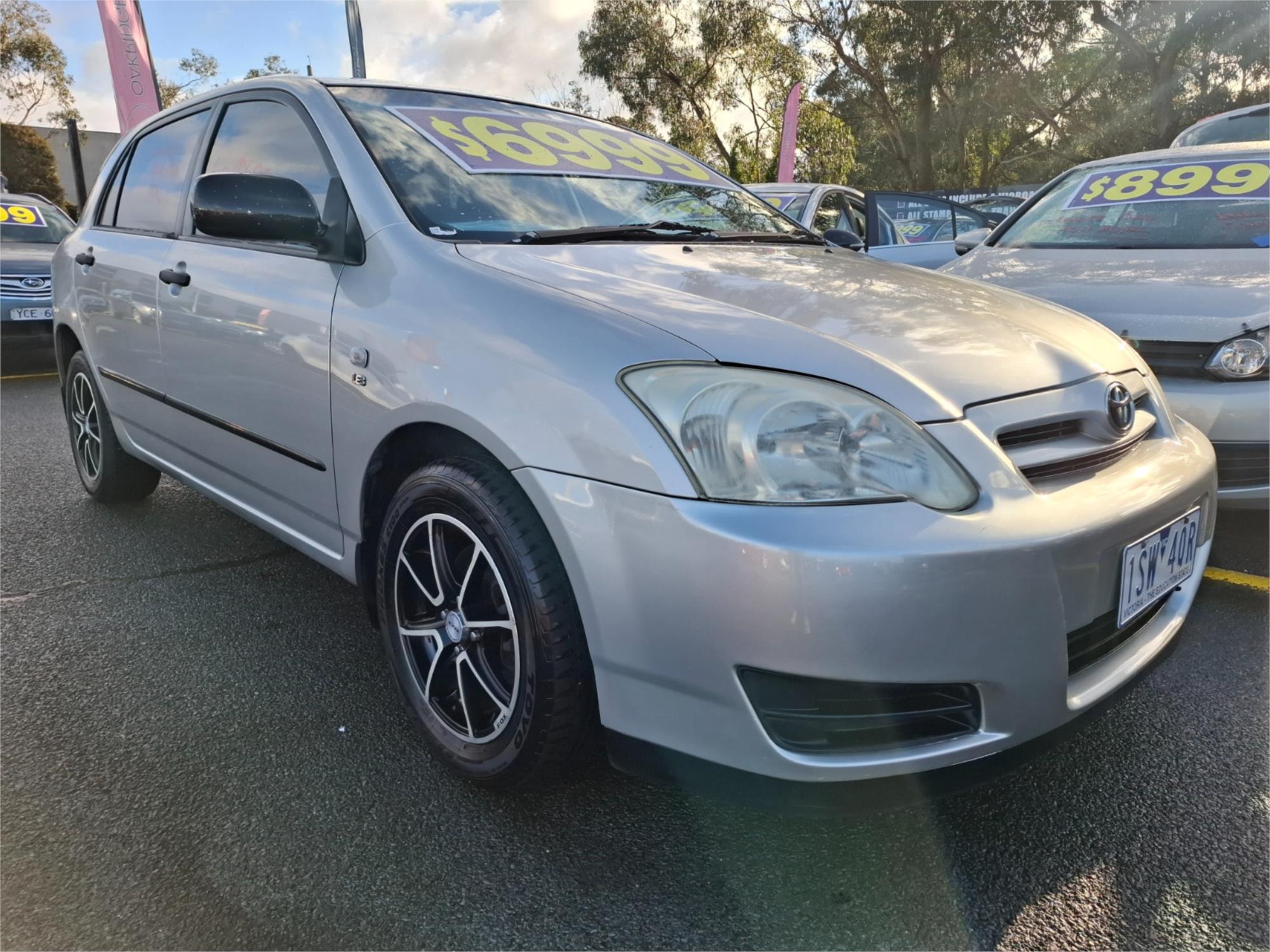 2006 TOYOTA COROLLA ZZE122R ASCENT 4 SP AUTOMATIC 5D HATCHBACK