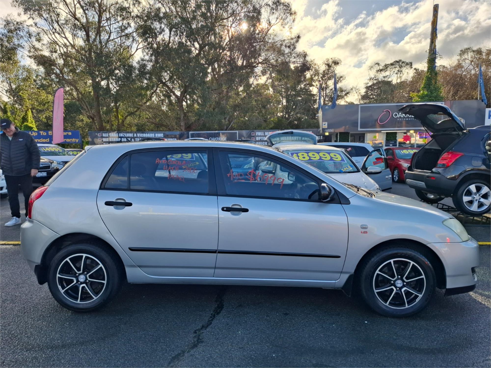 2006 TOYOTA COROLLA ZZE122R ASCENT 4 SP AUTOMATIC 5D HATCHBACK