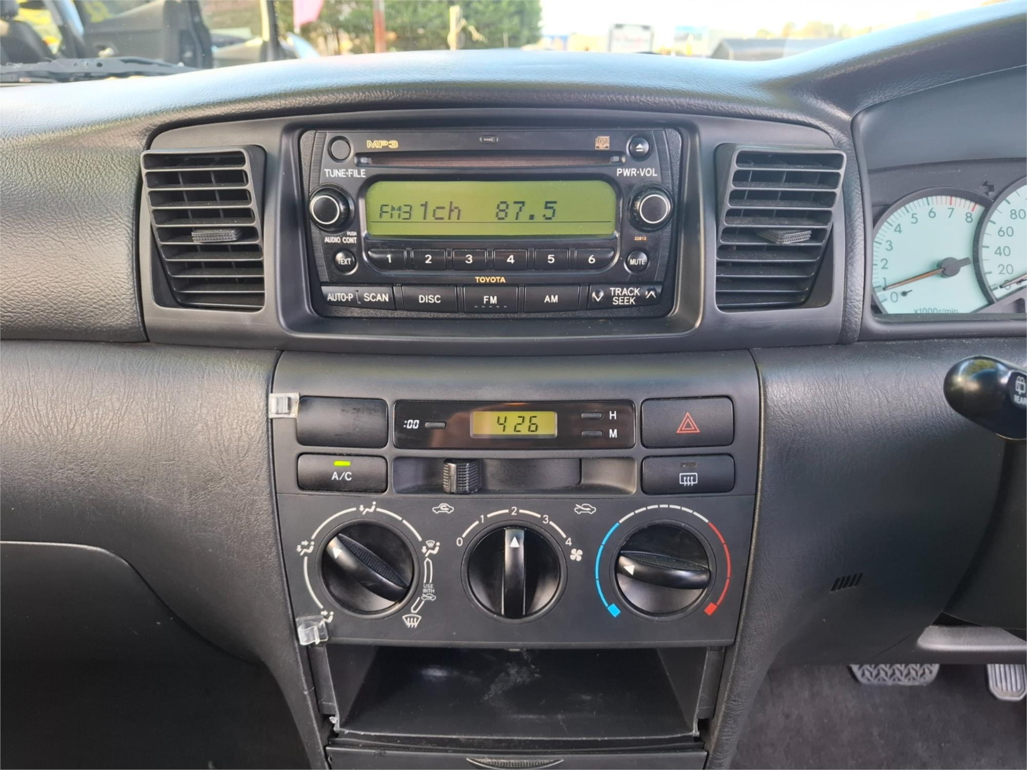 2006 TOYOTA COROLLA ZZE122R ASCENT 4 SP AUTOMATIC 5D HATCHBACK