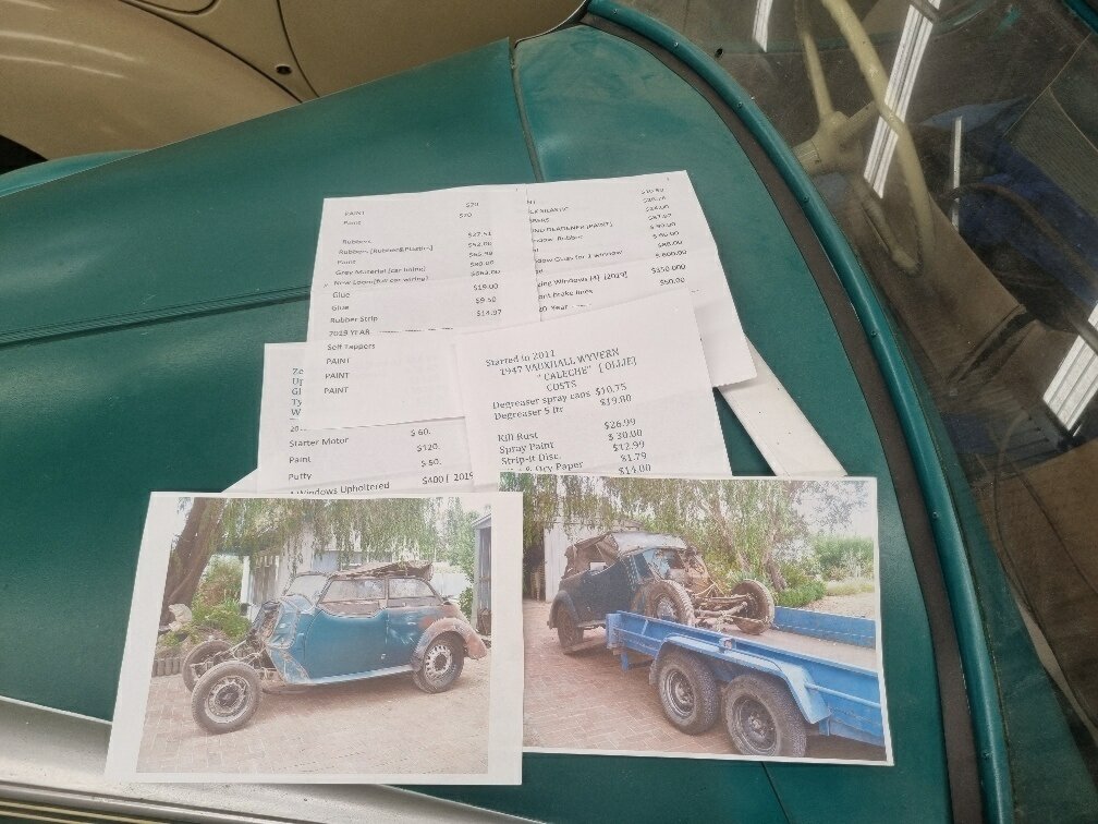 1947 VAUXHALL CALECHE 427 SC MANUAL 2D CONVERTIBLE