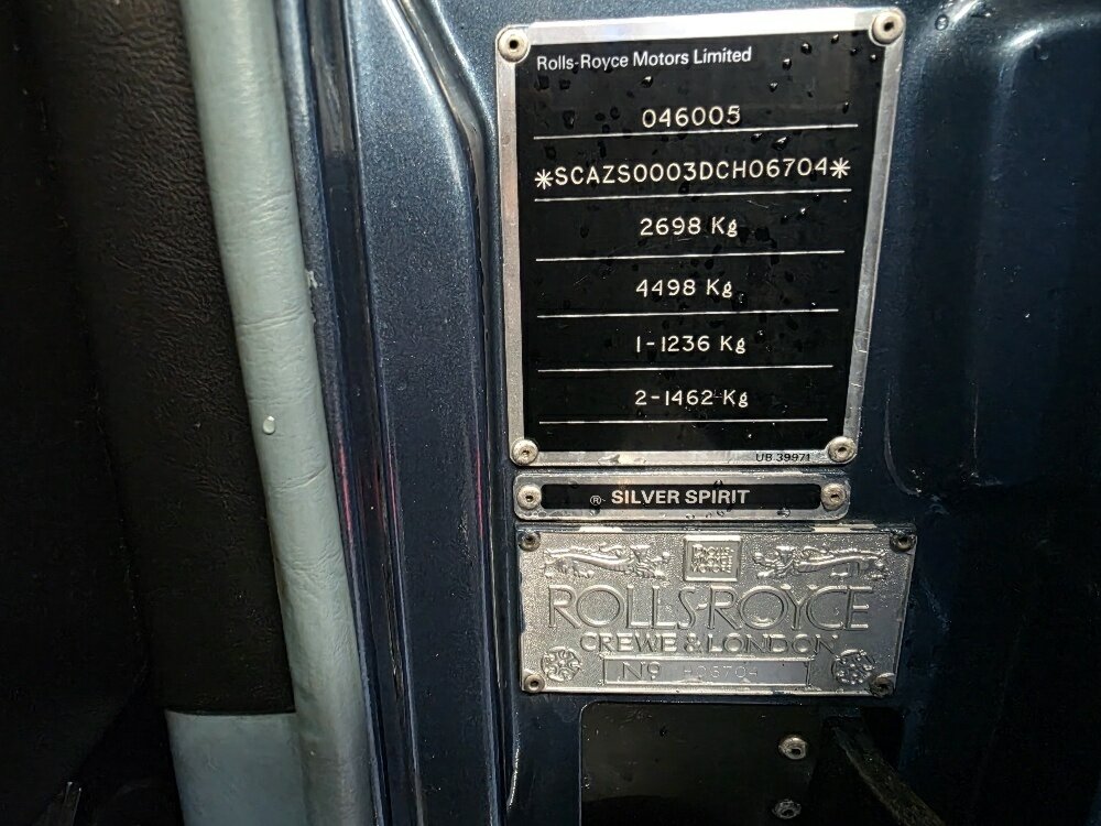 1983 ROLLS-ROYCE SILVER SPIRIT 3 SP AUTOMATIC 4D SEDAN