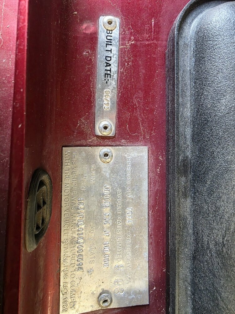 1993 JAGUAR XJ6 3.2 4 SP AUTOMATIC 4D SEDAN