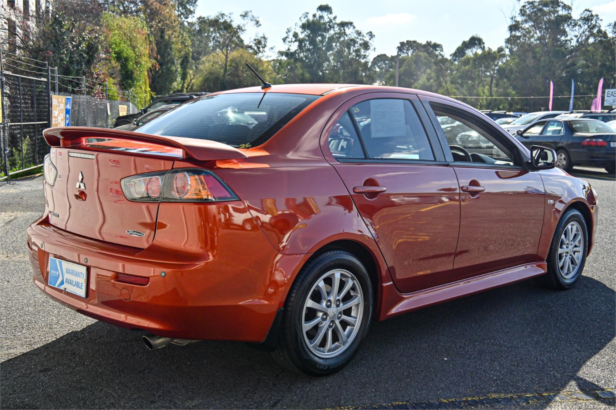 2011 MITSUBISHI LANCER CJ MY11 PLATINUM CONTINUOUS VARIABLE SEDAN