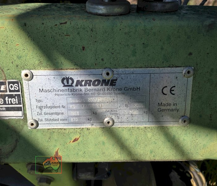 KRONE SWADRO 800/26 HAY RAKE