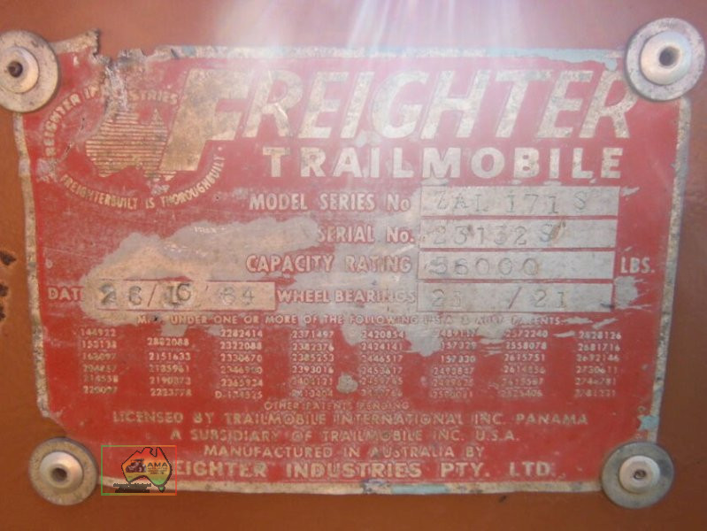1965 FREIGHTER LOW LOADER TRAILER