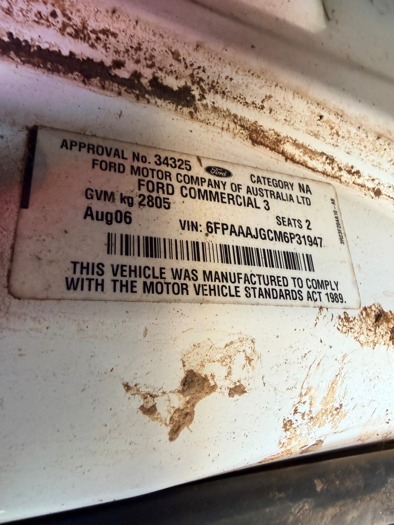 2006 FORD FALCON BF MKII XL (LPG) 4 SP AUTO SEQ SPORTSHIFT UTILITY