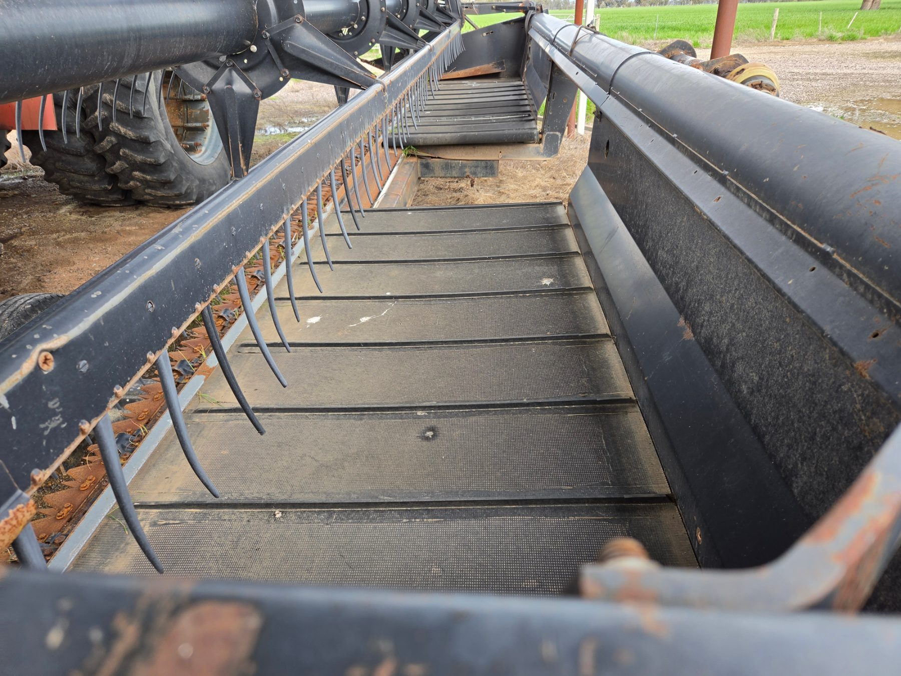 1995 MACDON 9000 SWATHER WITH HAYBINE FRONT