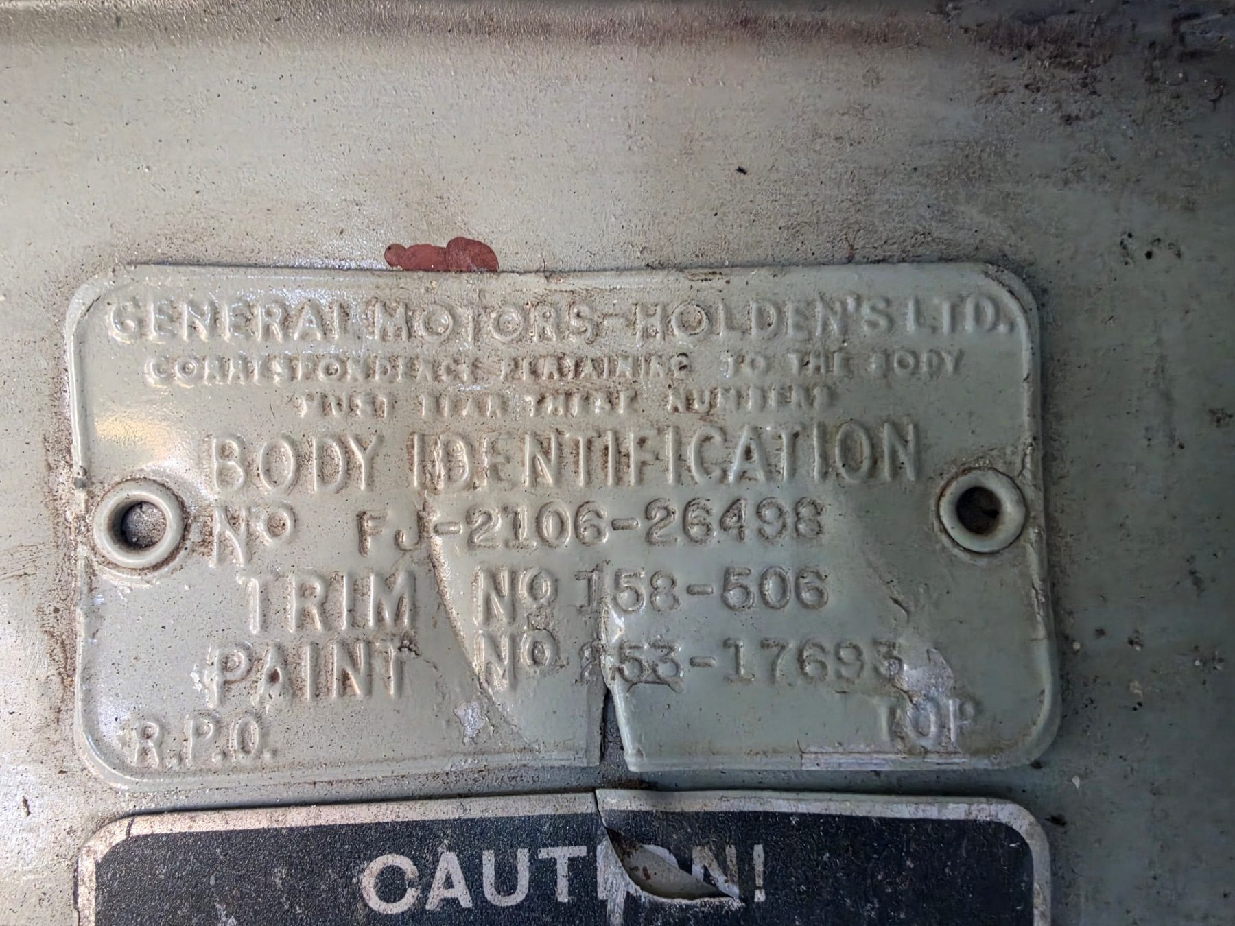 1953 HOLDEN FJ 3 SP MANUAL UTILITY