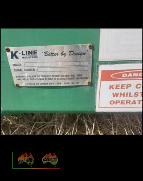 K-LINE 2581 HYDRAULIC HARROW BAR