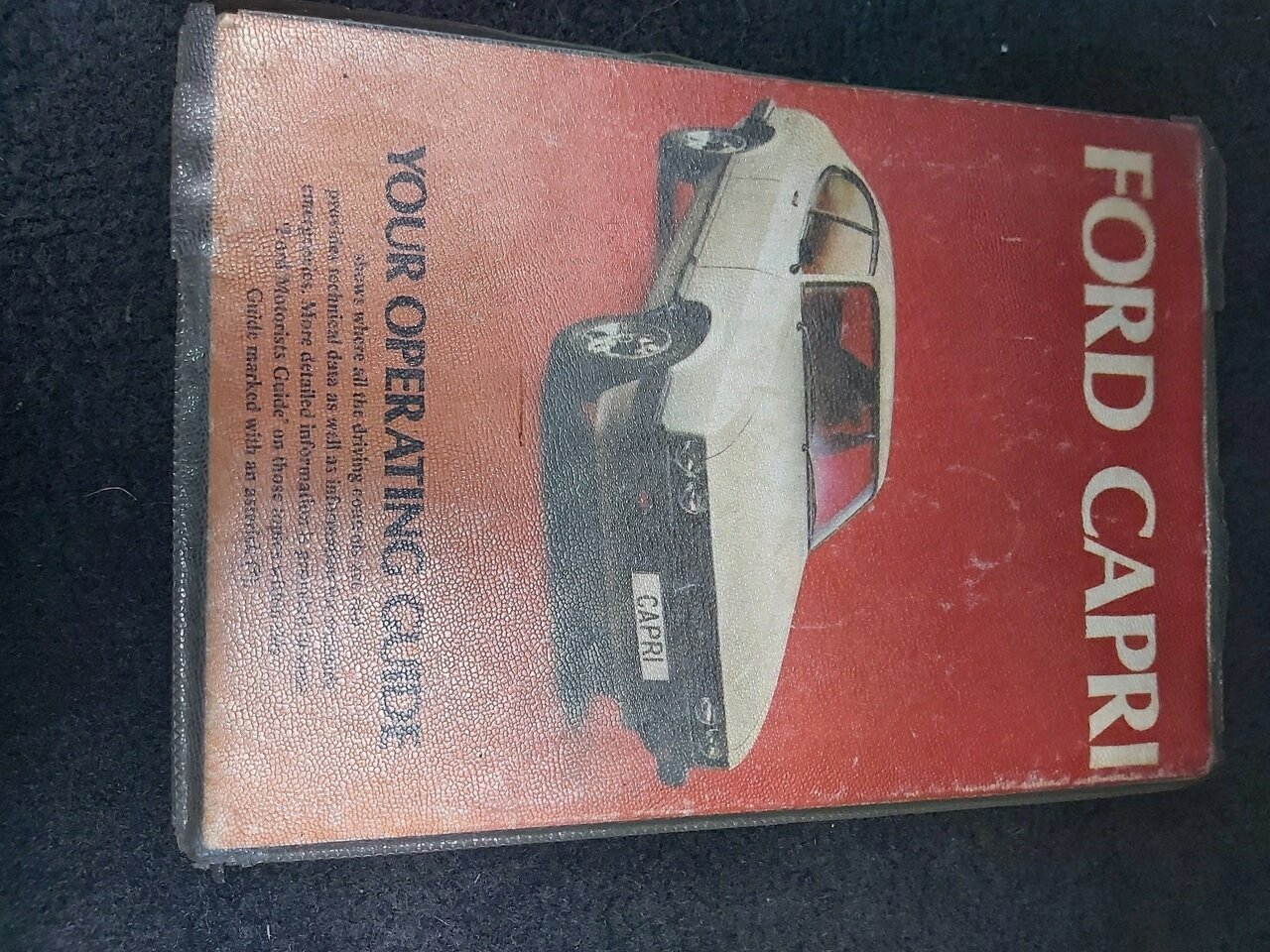 1986 FORD CAPRI 3 5 SP MANUAL 2D COUPE