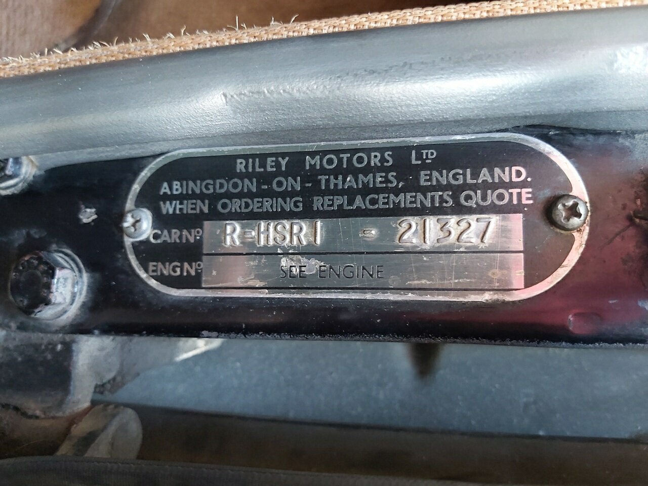 1960 RILEY 1.5 LITRE 4 SP MANUAL SEDAN
