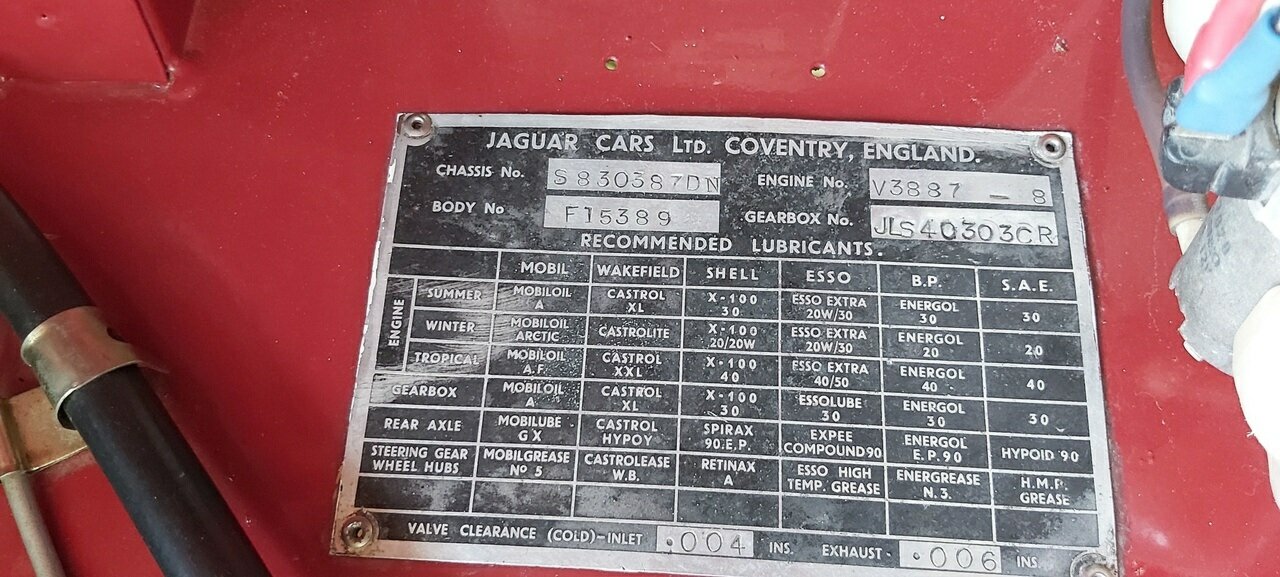 1958 JAGUAR XK150 4 SP MANUAL 2D CONVERTIBLE