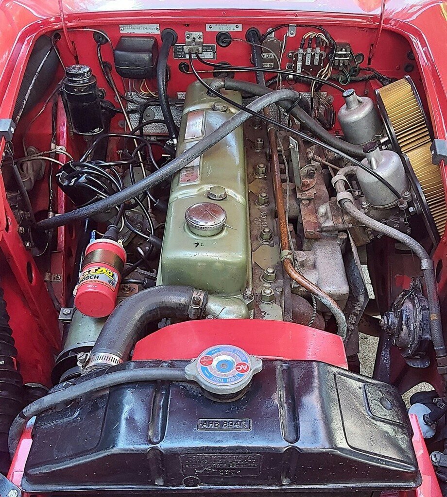 1963 AUSTIN HEALEY 3000 MK II BJ7 4 SP MAN + OVERDRIVE 2D CABRIOLET