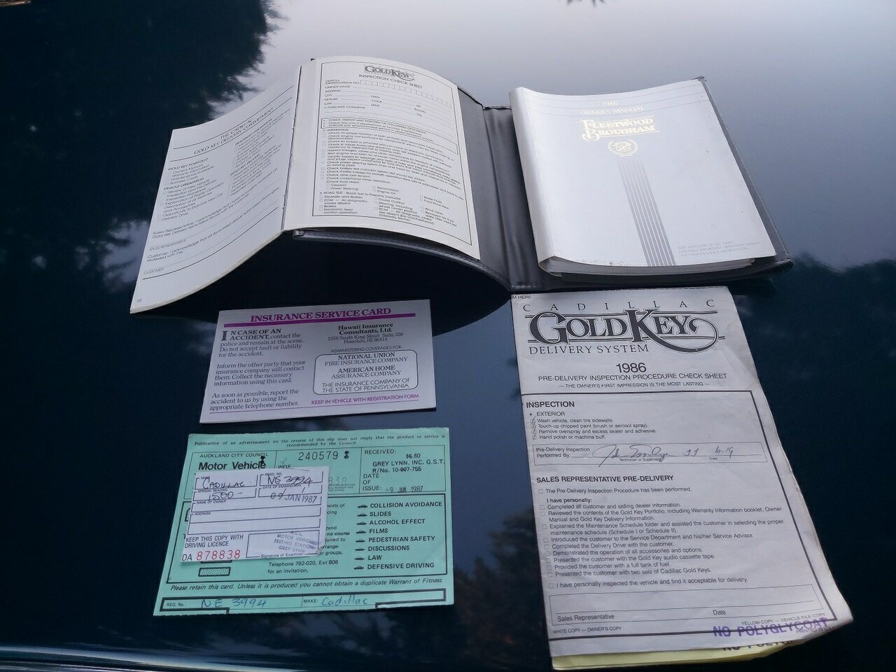 1986 CADILLAC FLEETWOOD BROUGHAM 4 SP AUTOMATIC SEDAN