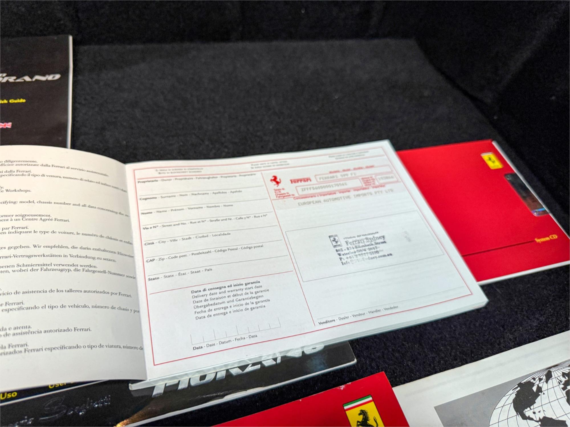 2010 FERRARI 599 FIORANO 6 SP MANUAL F1 SHIFT SEDAN