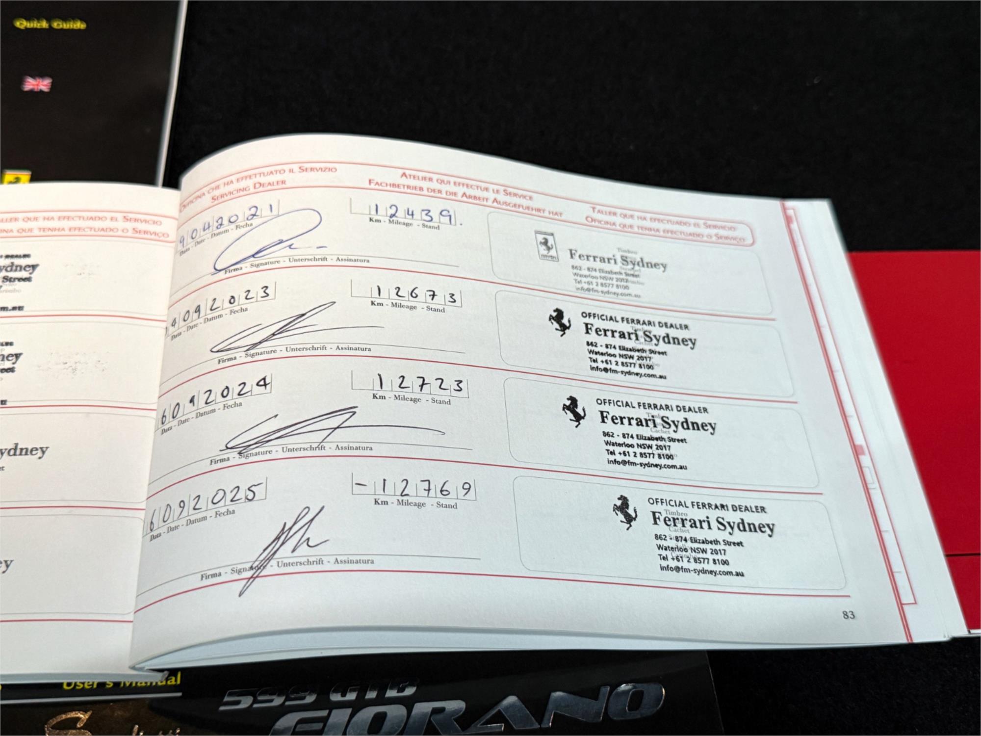 2010 FERRARI 599 FIORANO 6 SP MANUAL F1 SHIFT SEDAN