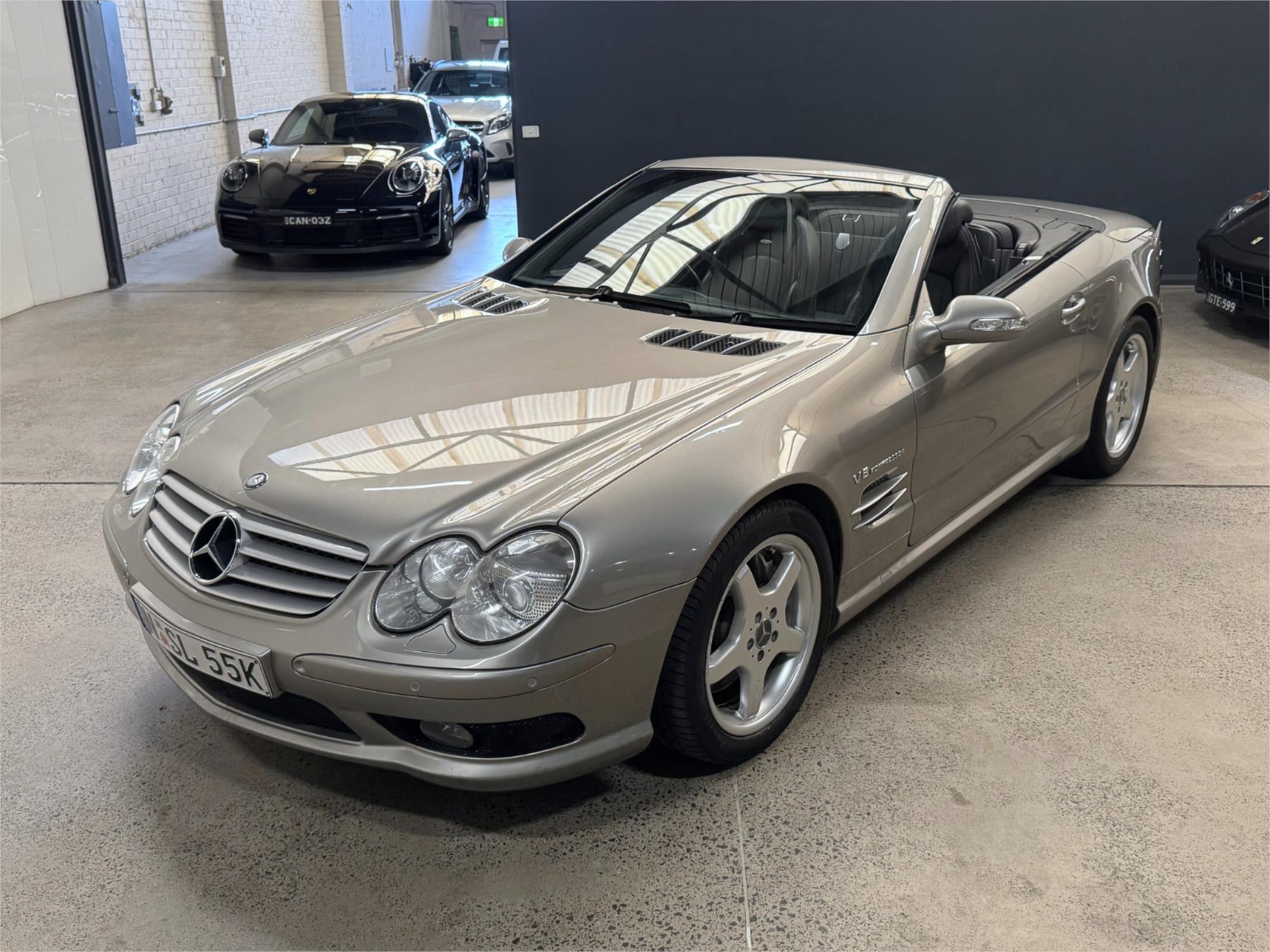 2002 MERCEDES-BENZ SL R230 55 AMG 5 SP AUTOMATIC TOUCHSHIFT 2D CONVERTIBLE