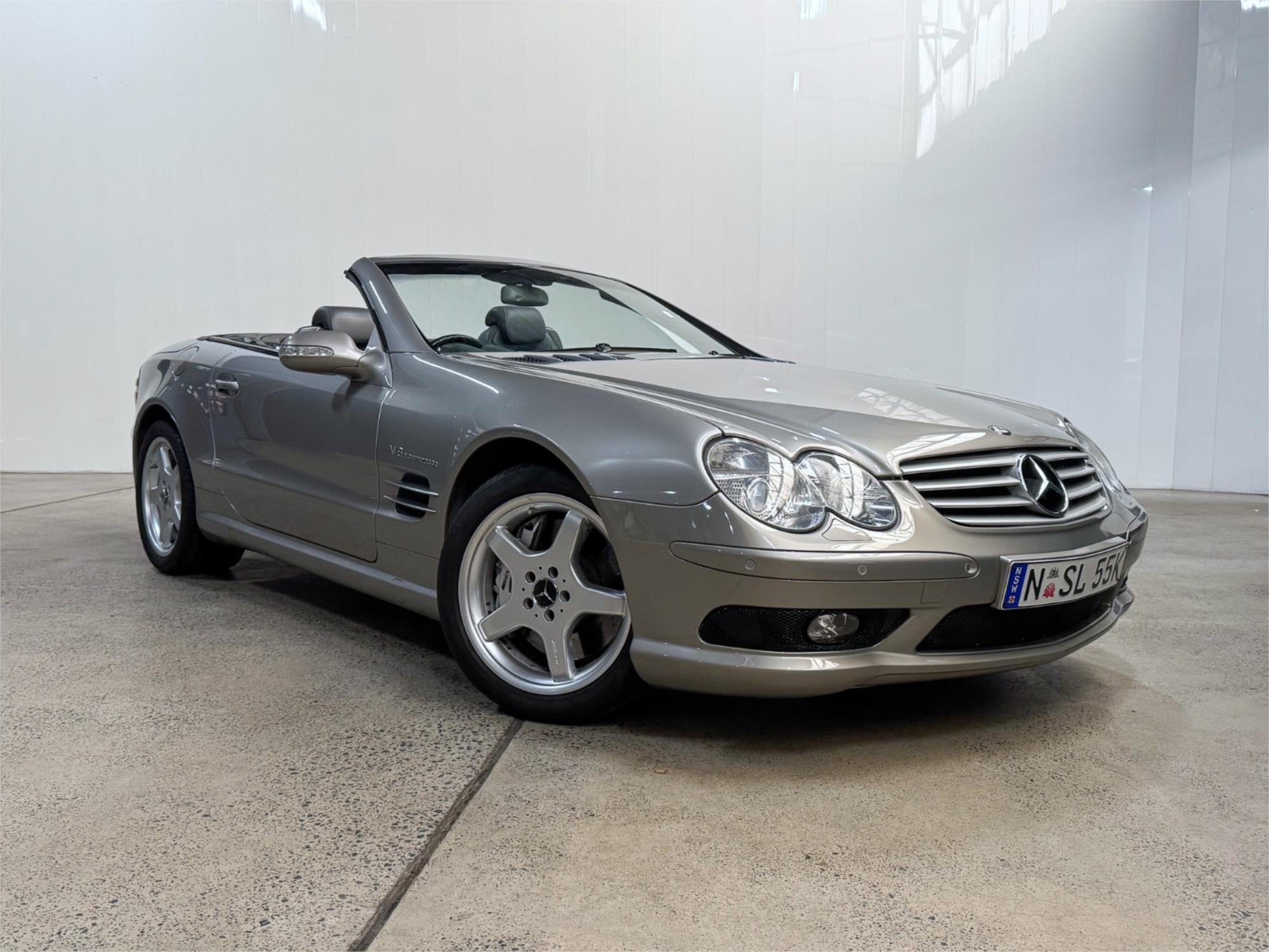 2002 MERCEDES-BENZ SL R230 55 AMG 5 SP AUTOMATIC TOUCHSHIFT 2D CONVERTIBLE