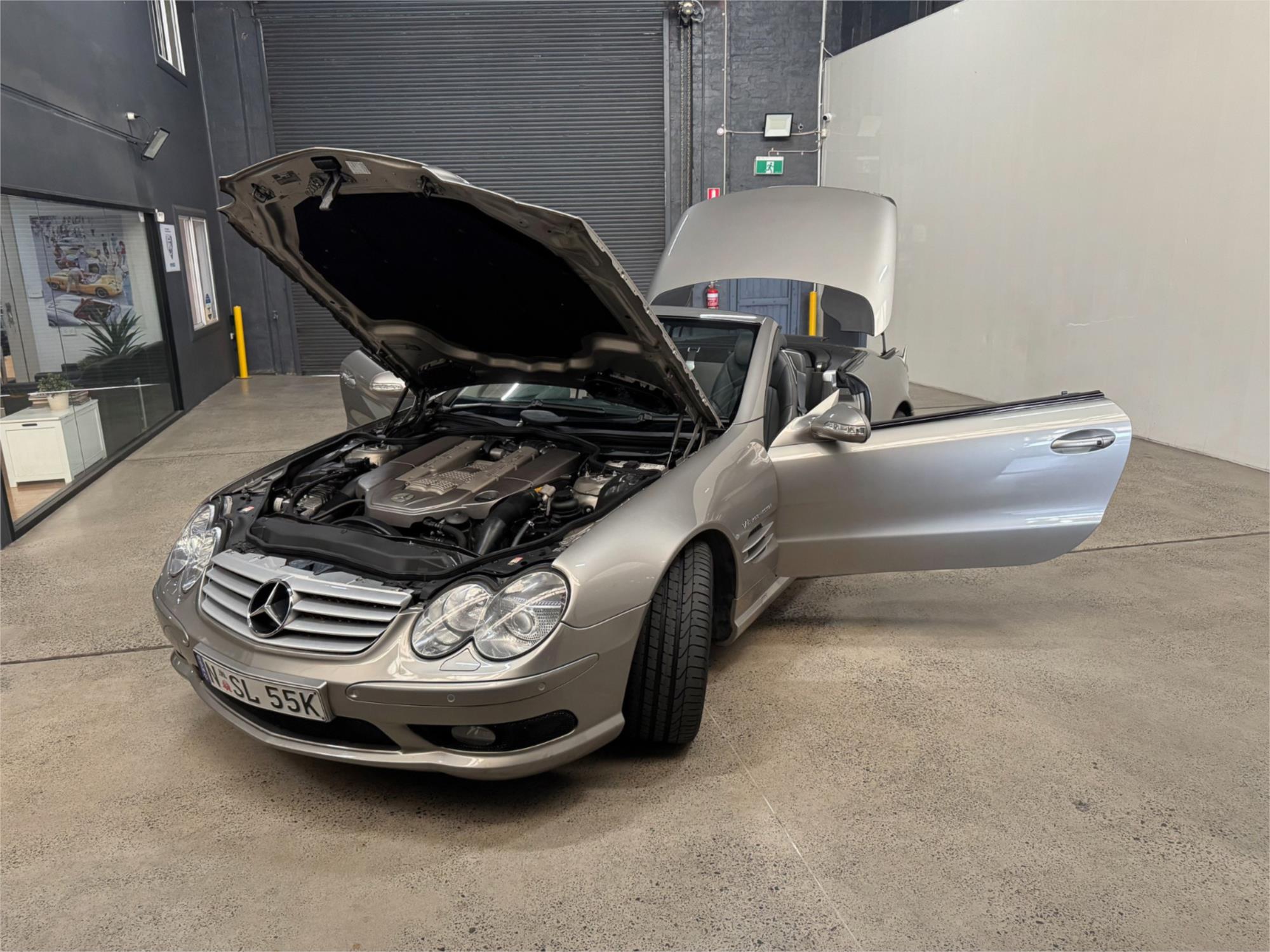 2002 MERCEDES-BENZ SL R230 55 AMG 5 SP AUTOMATIC TOUCHSHIFT 2D CONVERTIBLE