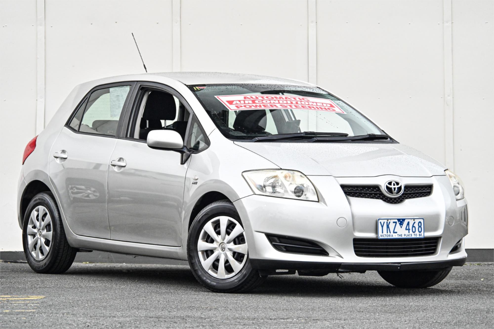 2009 TOYOTA COROLLA ZRE152R ASCENT 4 SP AUTOMATIC 5D HATCHBACK