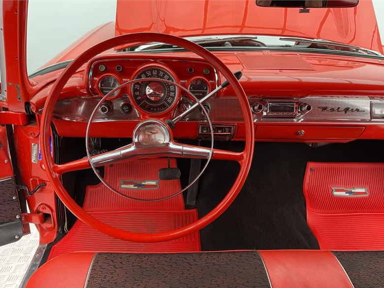 1957 CHEVROLET BEL AIR 3 SP AUTOMATIC 2D COUPE