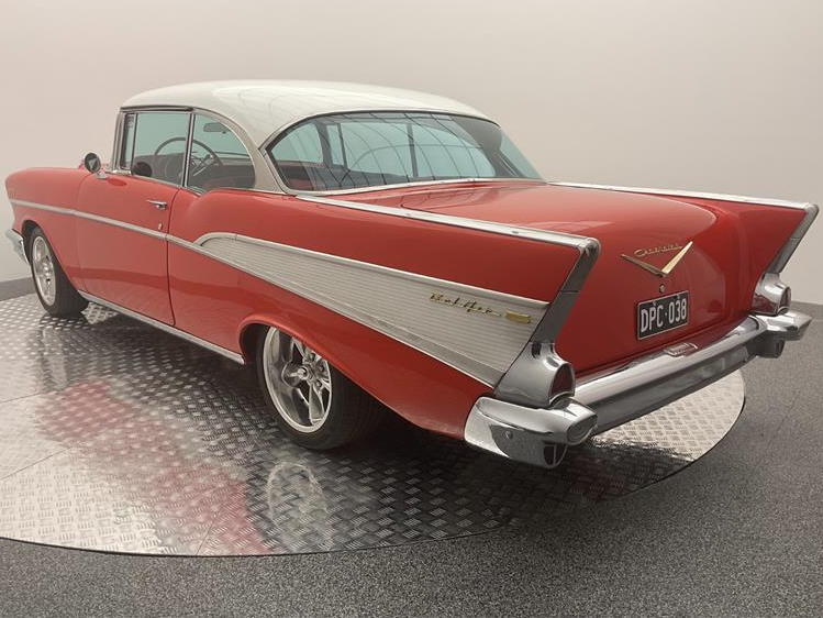 1957 CHEVROLET BEL AIR 3 SP AUTOMATIC 2D COUPE