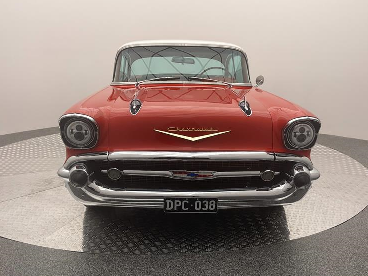 1957 CHEVROLET BEL AIR 3 SP AUTOMATIC 2D COUPE