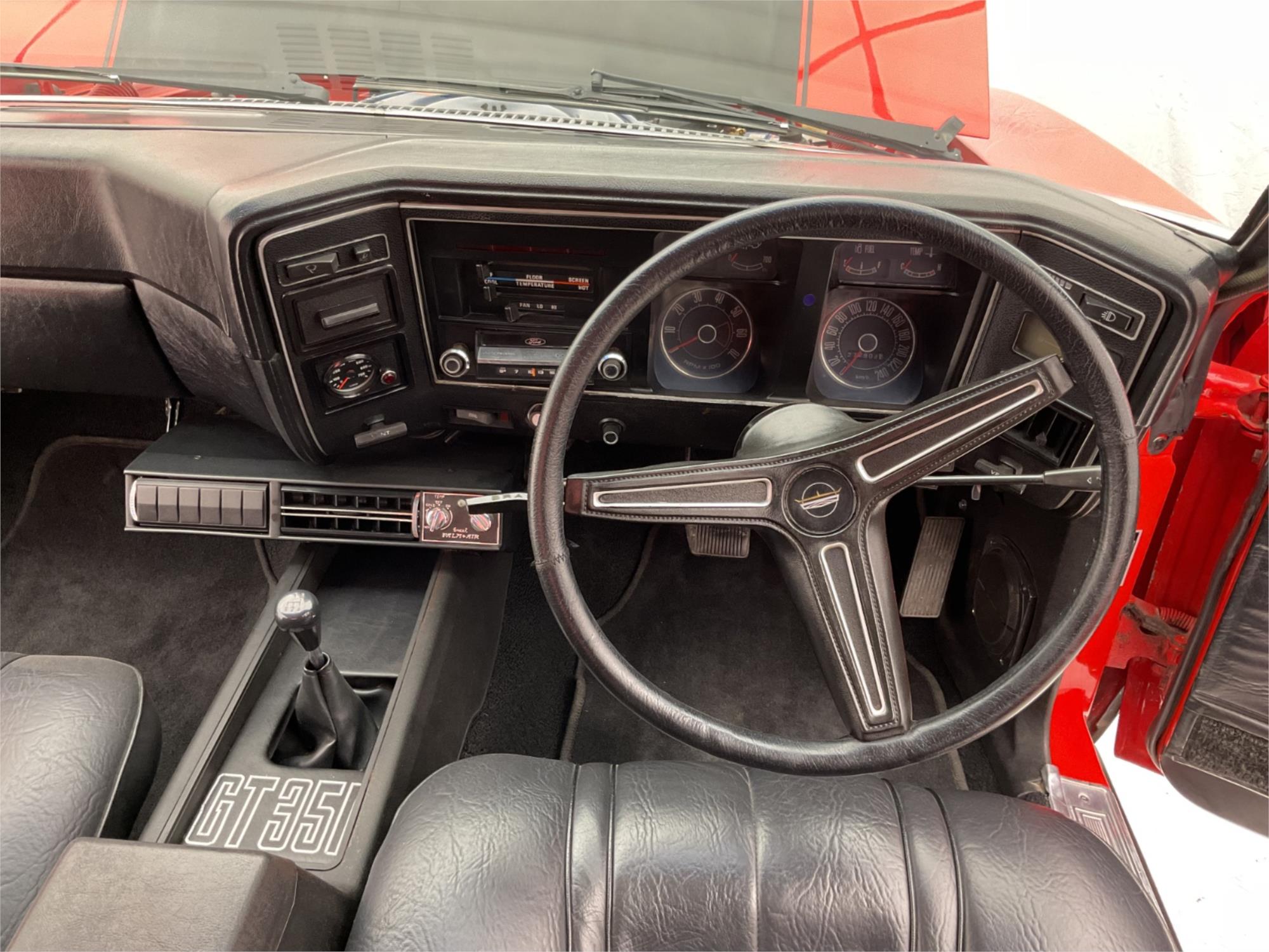1976 FORD FALCON XB GT 3 SP AUTOMATIC 4D SEDAN