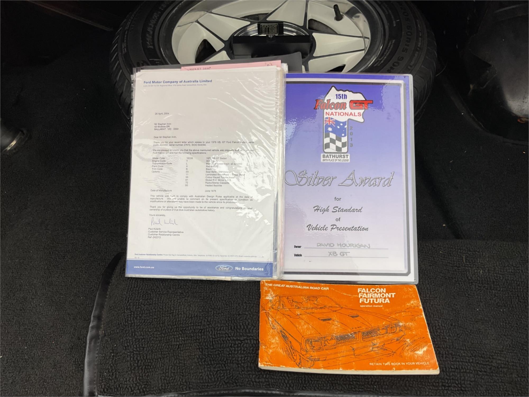 1976 FORD FALCON XB GT 3 SP AUTOMATIC 4D SEDAN