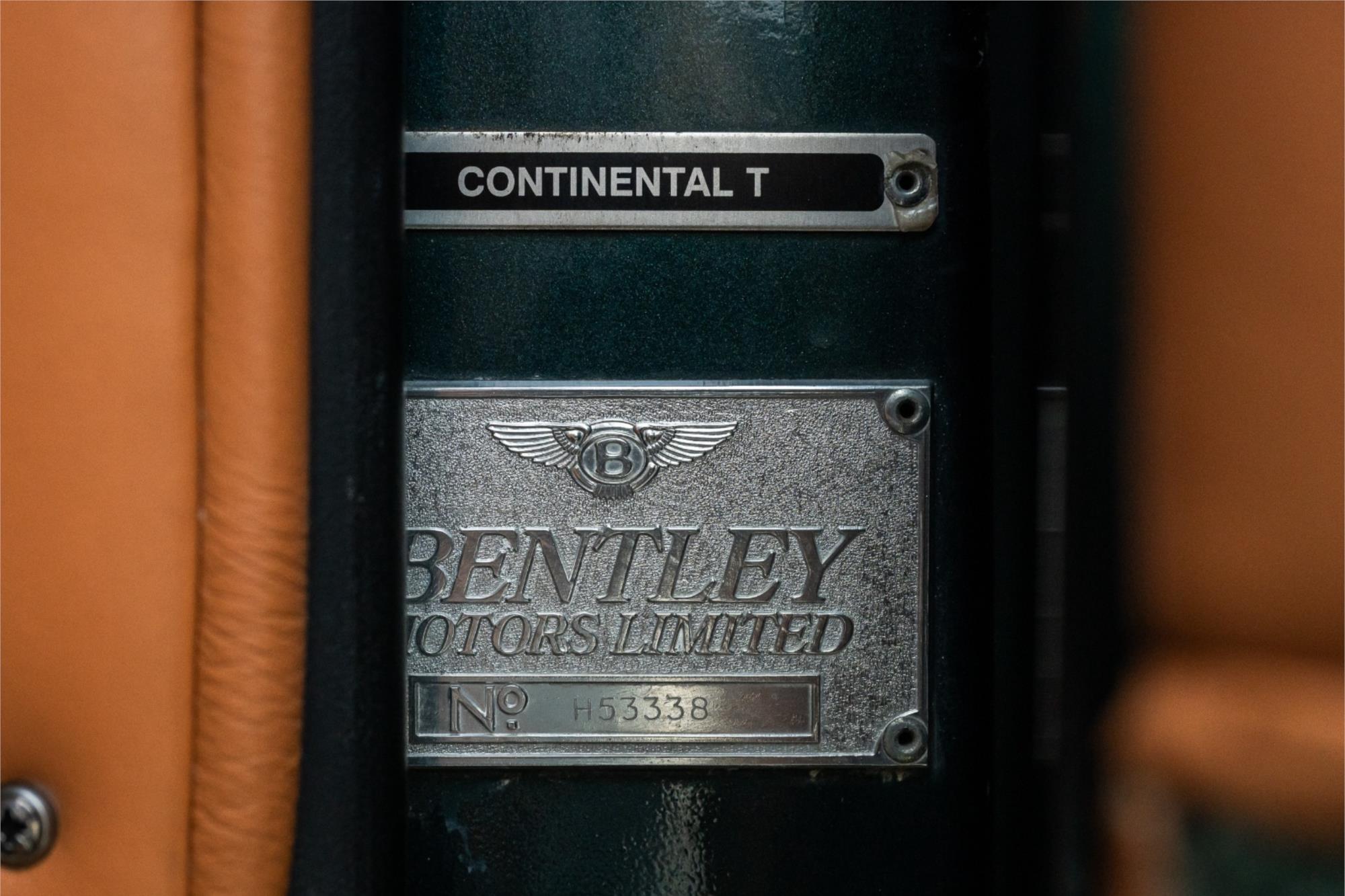 1996 BENTLEY CONTINENTAL T 4 SP AUTOMATIC 2D COUPE